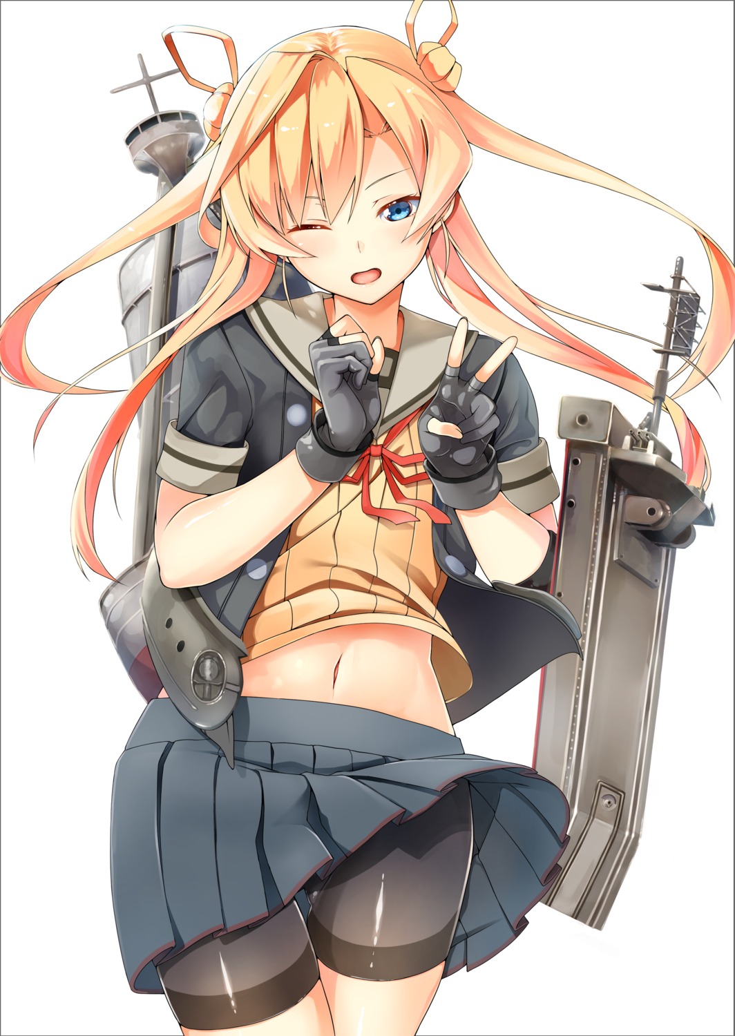 abukuma_(kancolle), bike_shorts, byte, kantai_collection, seifuku