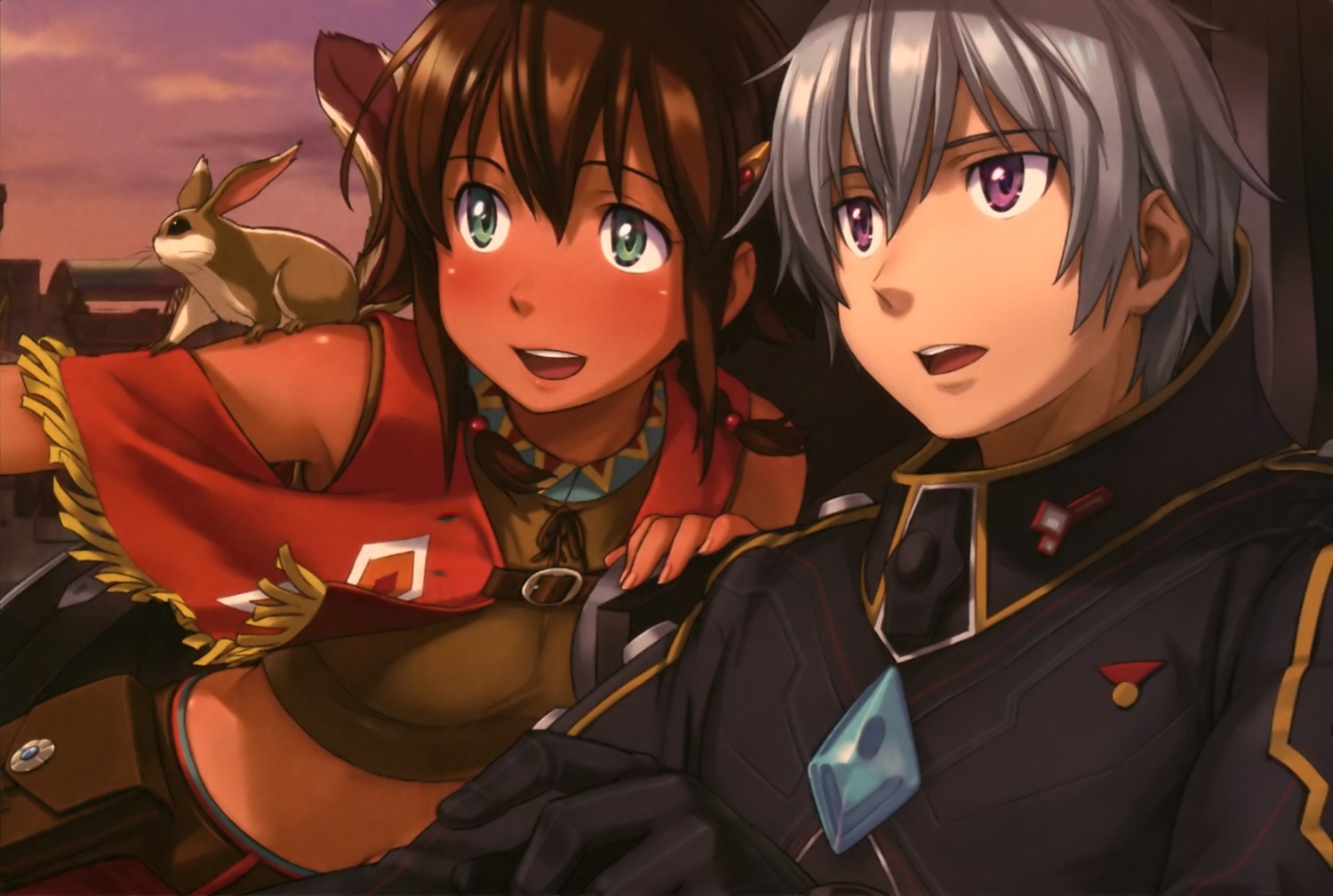 amy_(gargantia), grace_(gargantia), ledo, naruko_hanaharu, suisei_no_gargantia