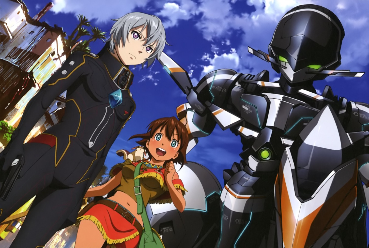 amy_(gargantia), chamber, grace_(gargantia), ledo, mecha, suisei_no_gargantia