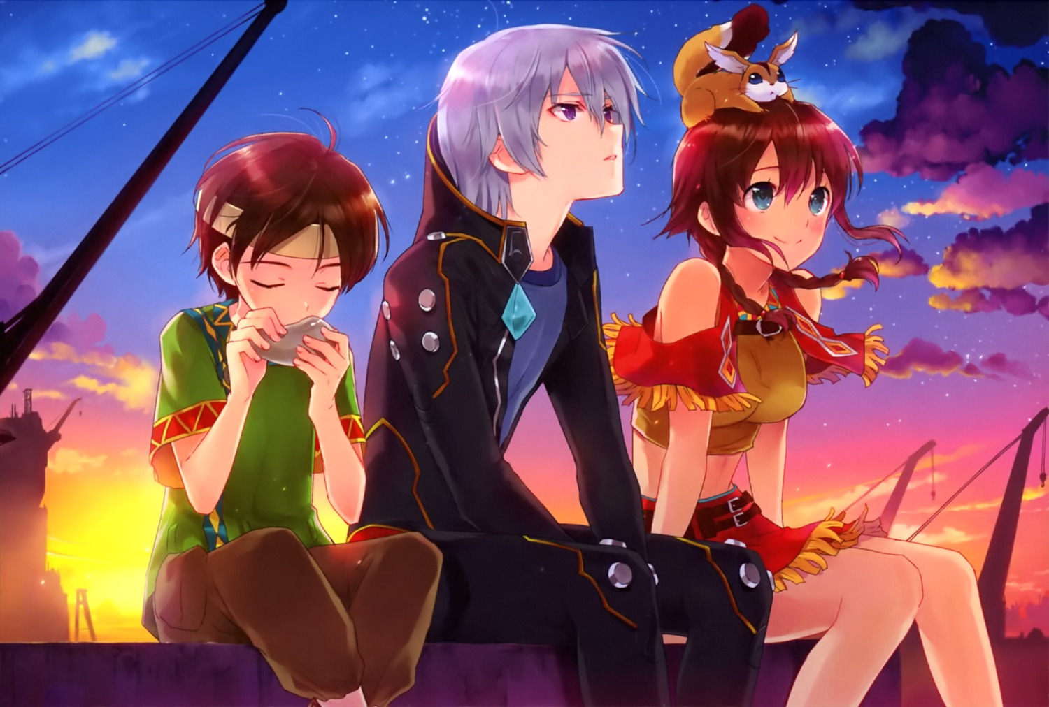 amy_(gargantia), bebel, grace_(gargantia), kasukabe_akira, ledo, suisei_no_gargantia