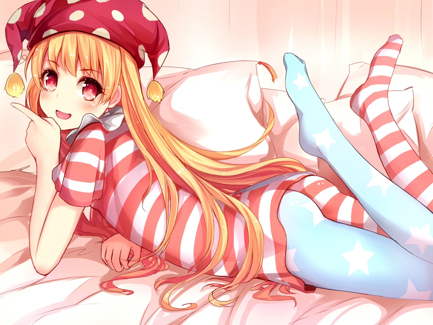 ass, clownpiece, pantyhose, qunqing, touhou