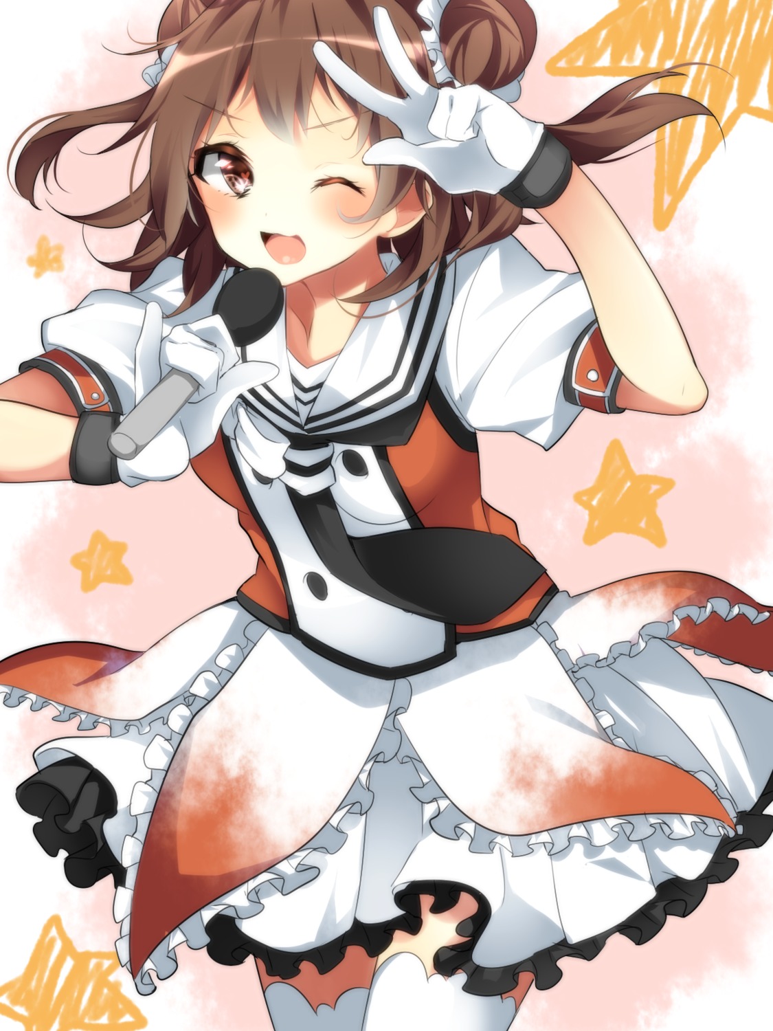 kantai_collection, miyakura_shiiha, naka_(kancolle), seifuku, thighhighs