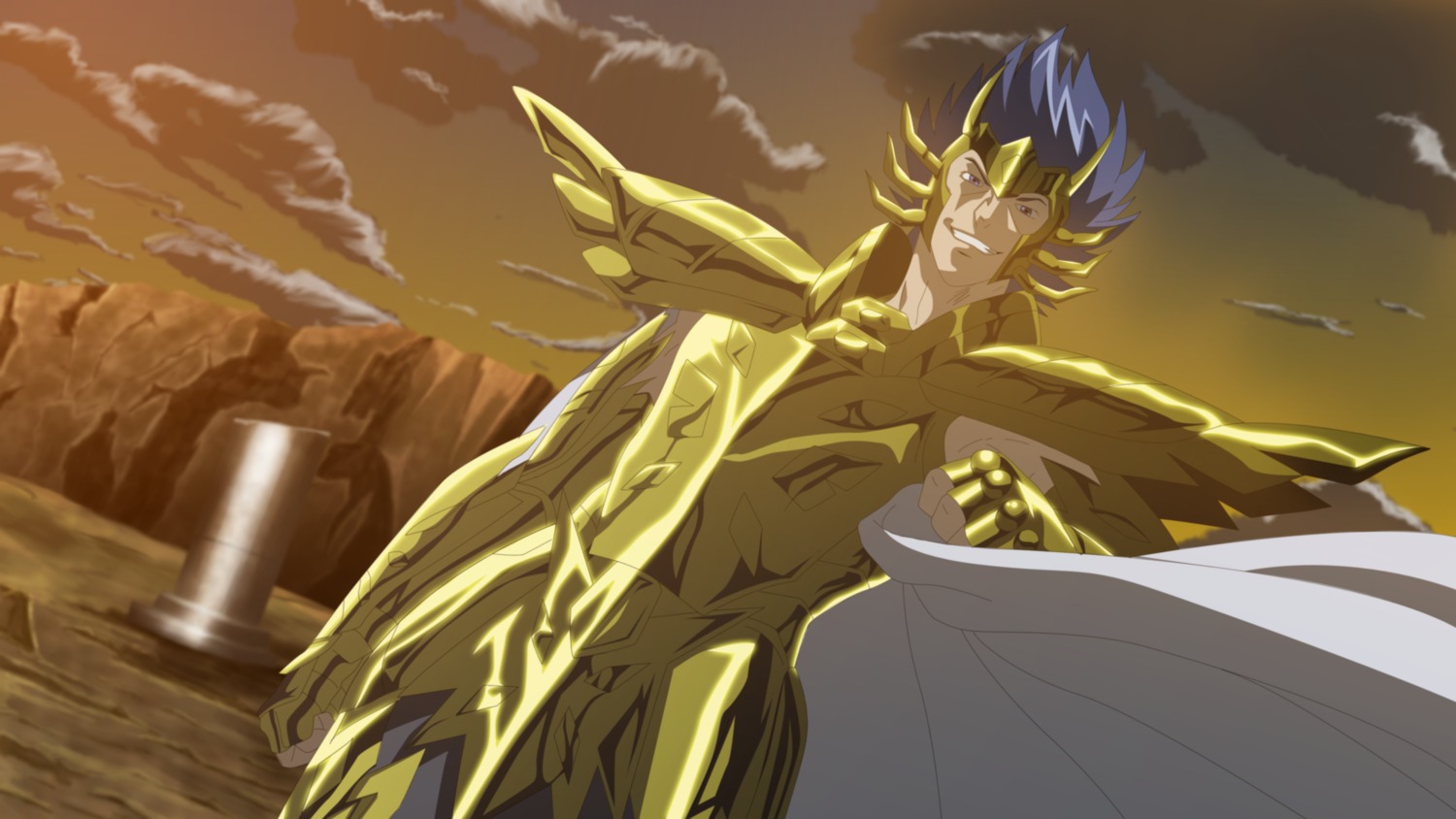 armor, cancer_manigoldo, male, saint_seiya, saint_seiya:_the_lost_canvas, spocar