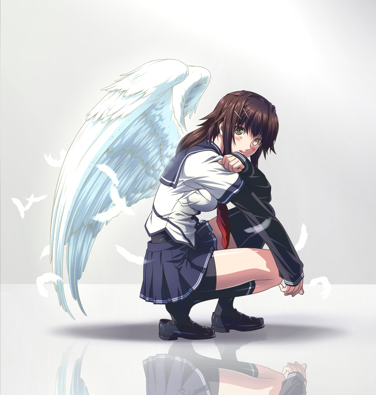 bodysuit, furutaka_(kancolle), kantai_collection, moto7927, seifuku, thighhighs, wings