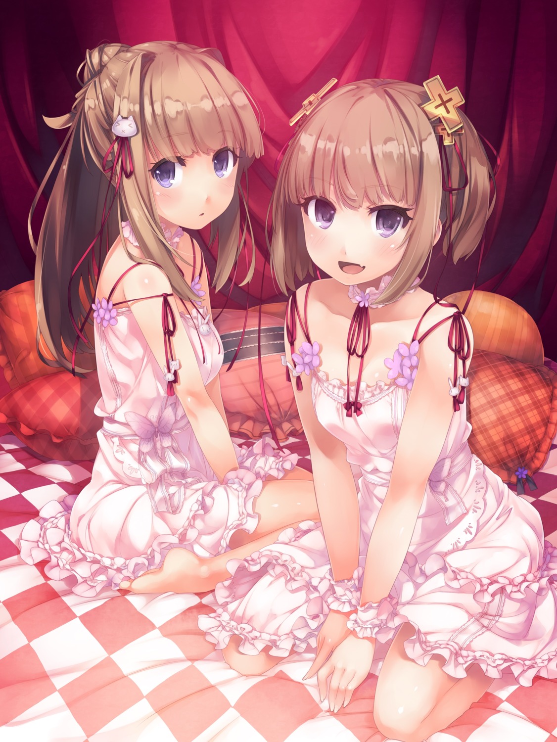 cleavage, dress, yumeno_mikan