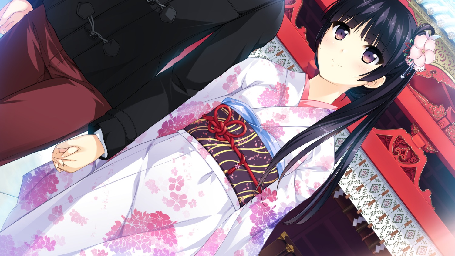 game_cg, habane_kotori, kimono, kono_oozora_ni_tsubasa_wo_hirogete, pulltop, yashima_takahiro