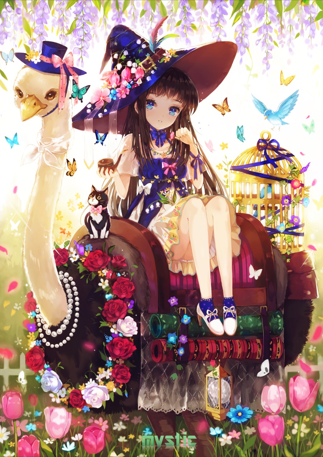 dangmill, dress, heels, neko, witch