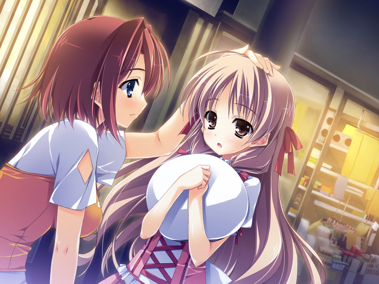 akabeisoft2, dress, game_cg, kourin_no_machi_lavender_no_shoujo, sada_riko, suzuki_haruka, yuuki_hagure