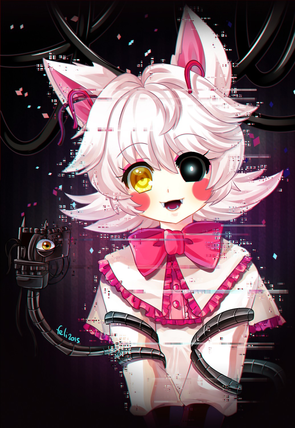 animal_ears, felicia-val, five_nights_at_freddy's, heterochromia, mangle