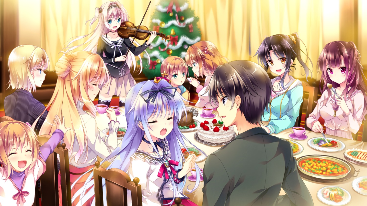 amaya_rei, christmas, elvira_riefenstahl, ensemble_(company), game_cg, golden_marriage, hayakawa_harui, ichijouji_touko
