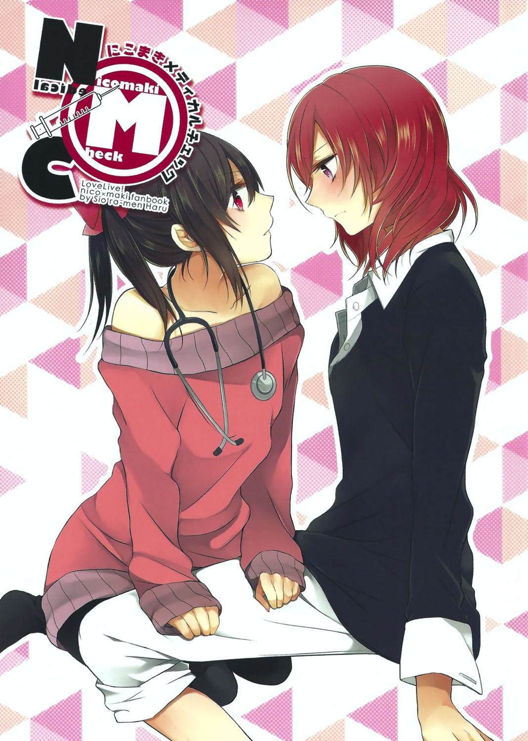 haru_(haru2079), love_live!, love_live!_(series), nishikino_maki, yazawa_nico, yuri