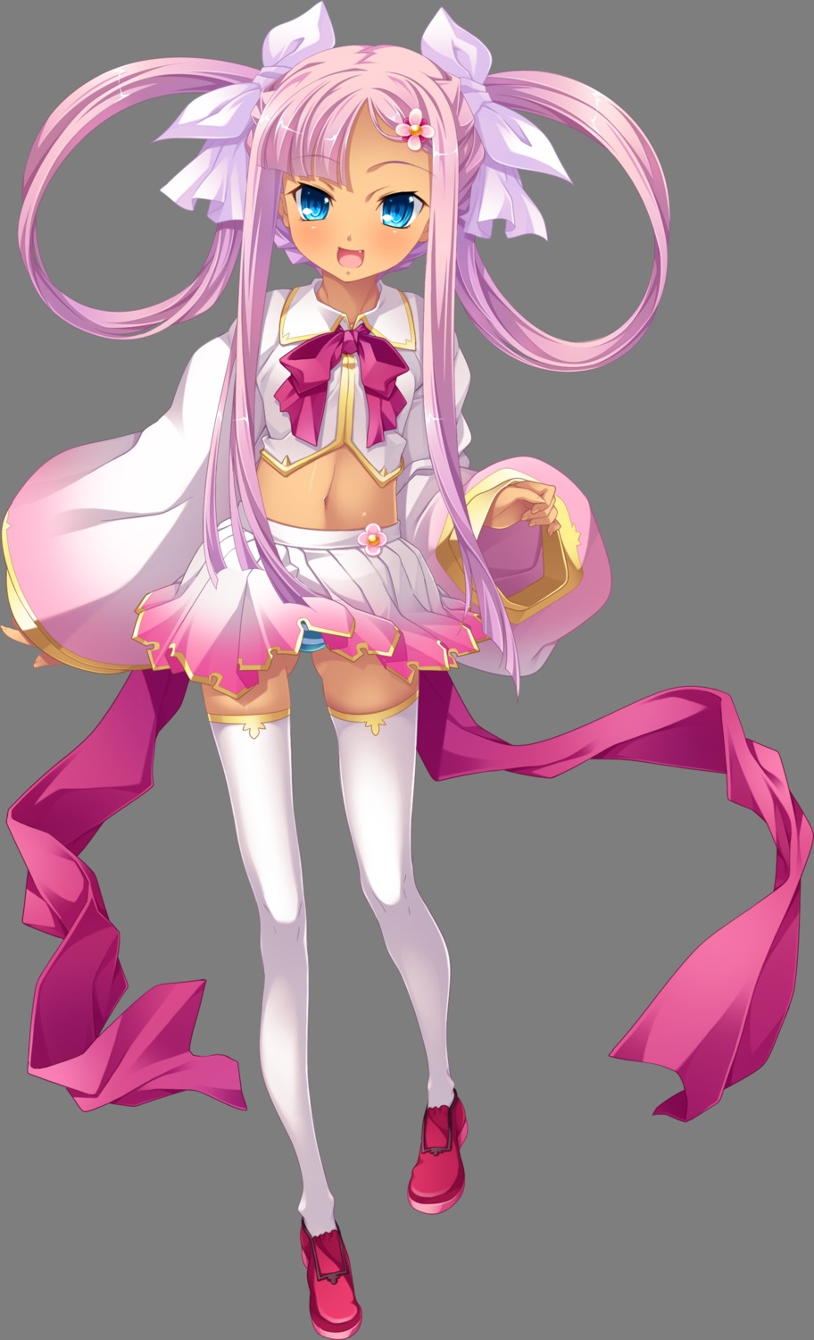 baseson, hikage_eiji, koihime_musou, pantsu, shimapan, sonshoukou, thighhighs, transparent_png