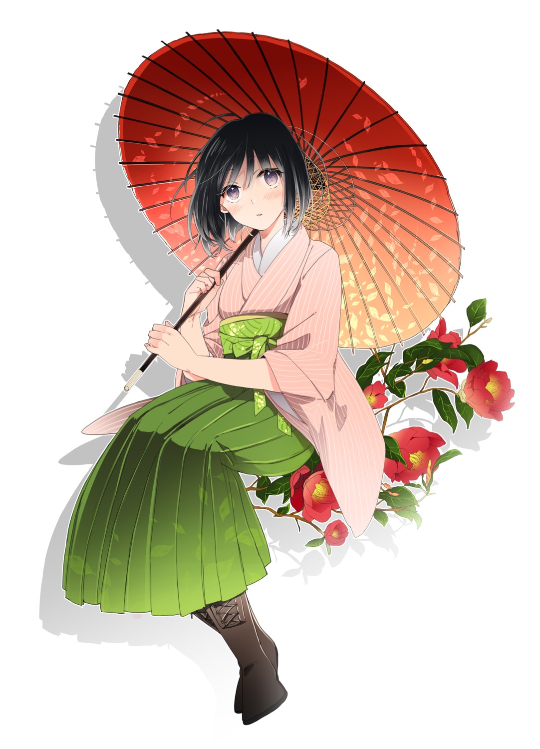 kimono, oda, umbrella