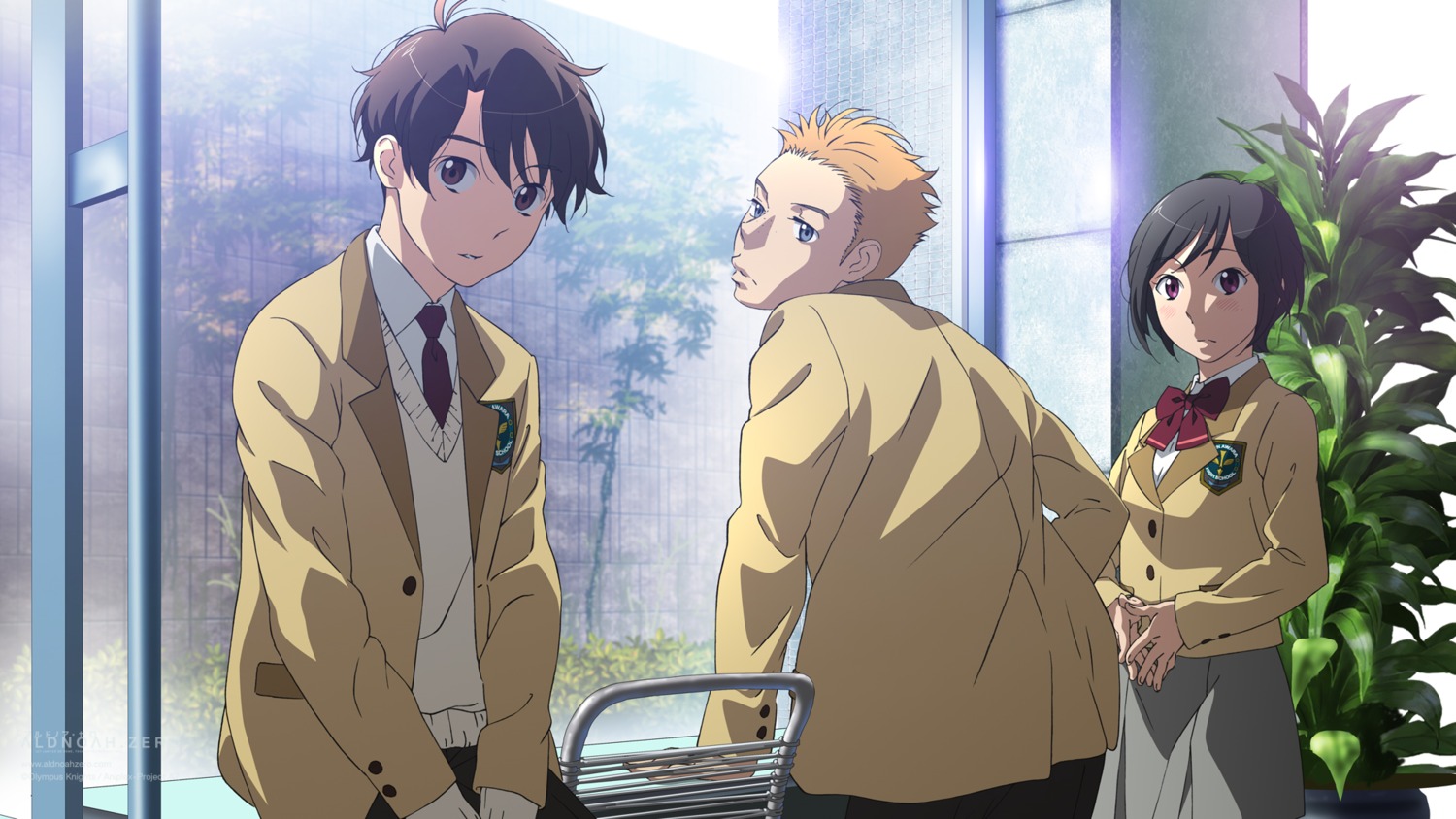 aldnoah.zero, amifumi_inko, calm_craftman, kaizuka_inaho, matsumoto_masako, seifuku, wallpaper