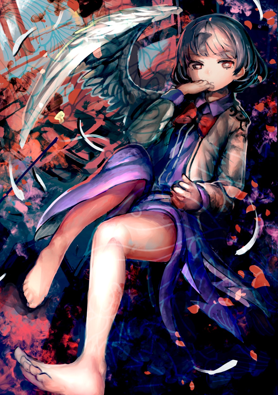 dress, kishin_sagume, orga, touhou, wings