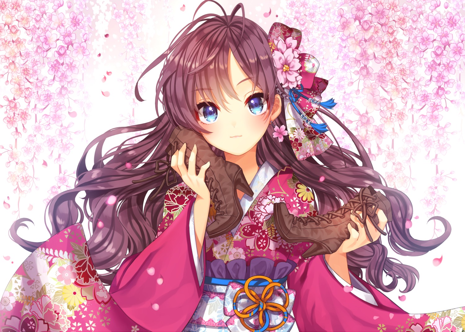 gabe_(seelunto), heels, ichinose_shiki, kimono, the_idolm@ster, the_idolm@ster_cinderella_girls