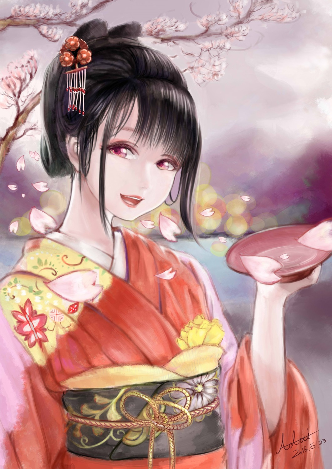 adai, autographed, kimono, sake