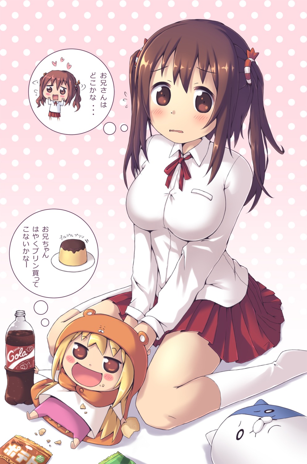 akisorapx, chibi, doma_umaru, ebina_nana, himouto!_umaru-chan, seifuku