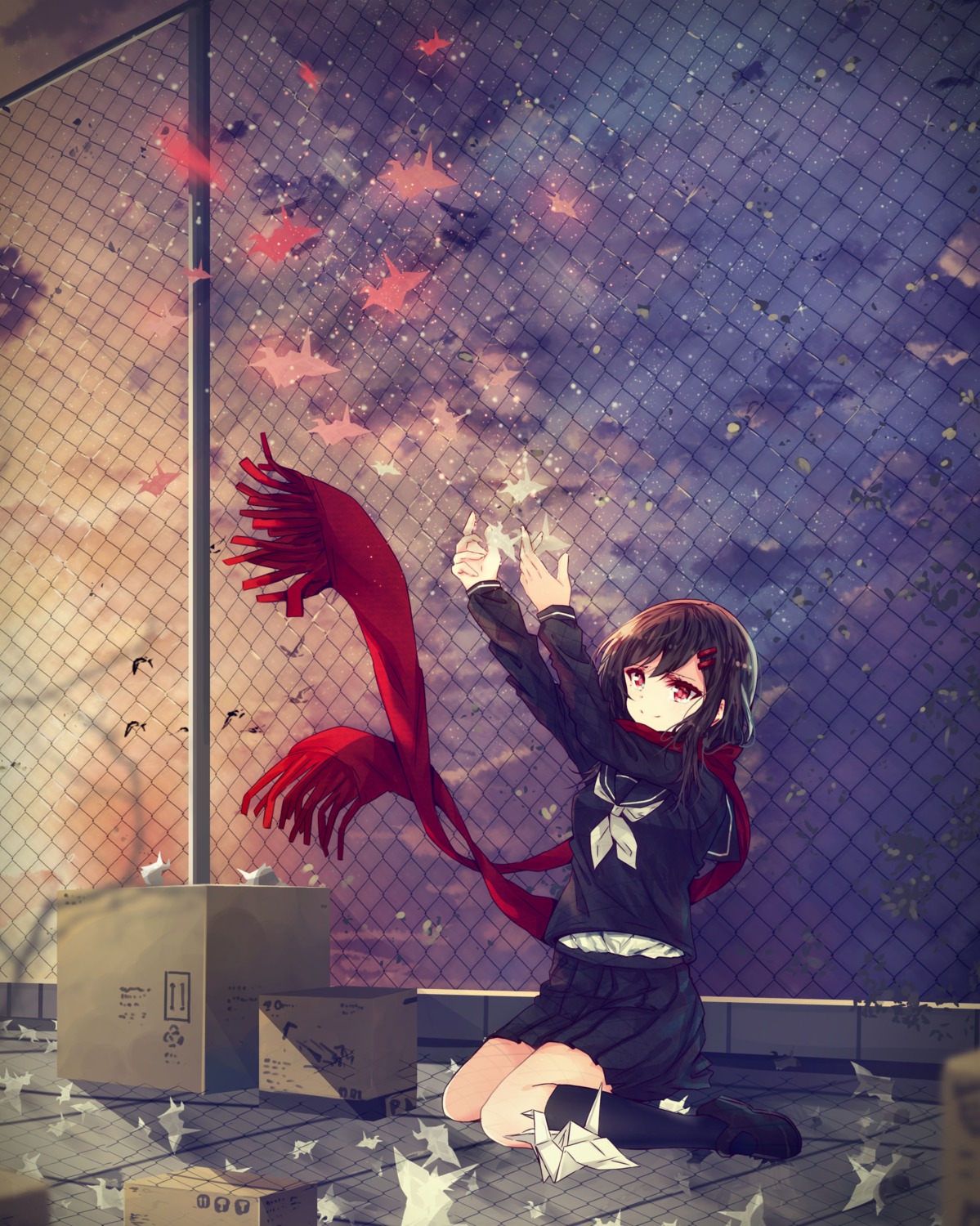 daikazoku63, kagerou_project, landscape, seifuku, tateyama_ayano