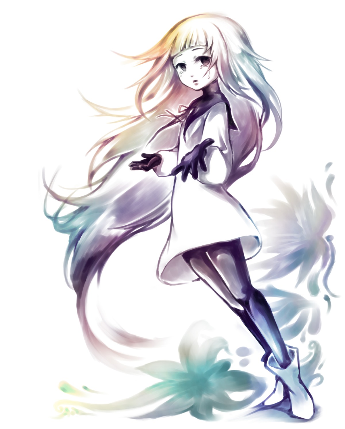 deemo, dress, little_girl, pantyhose, vesta_(delaurant02)