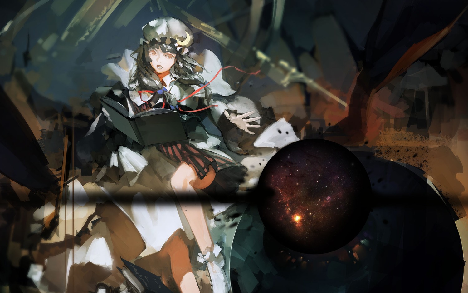 blueman, patchouli_knowledge, touhou