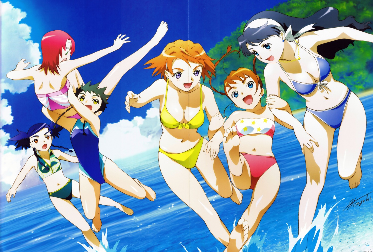 bikini, crease, hisayuki_hirokazu, juliet_nao_zhang, lena_sayers, mai_otome, minagi_mikoto, nina_wang
