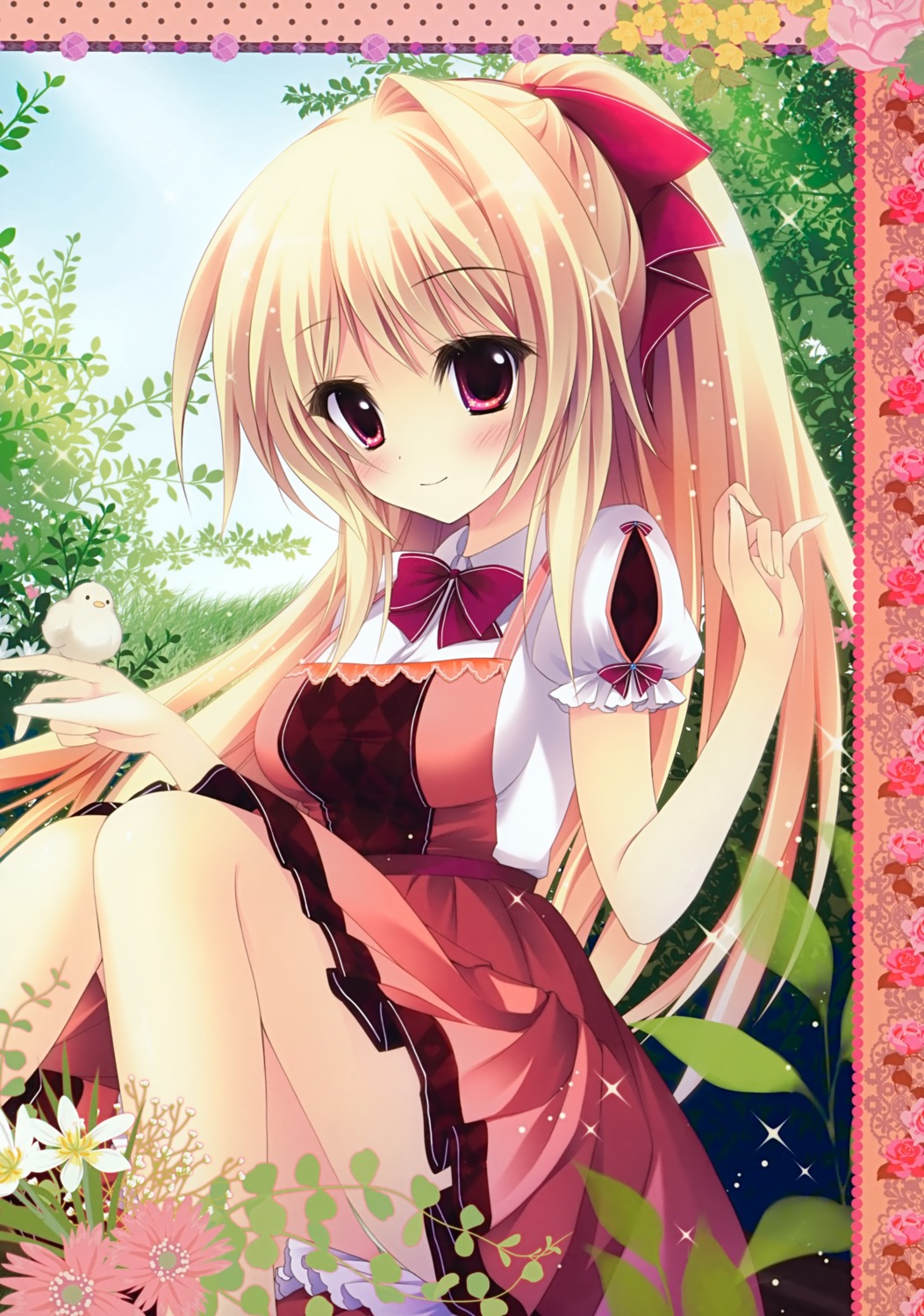 ame_zaiku, dress, pantsu, shiramori_yuse