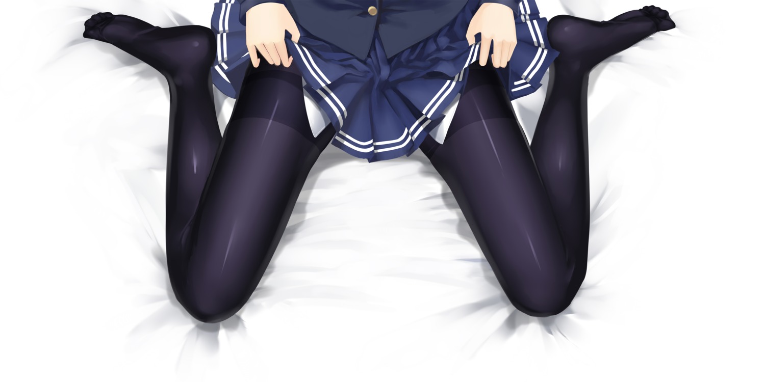 ccjn, feet, kasumigaoka_utaha, pantyhose, saenai_heroine_no_sodatekata, seifuku, skirt_lift