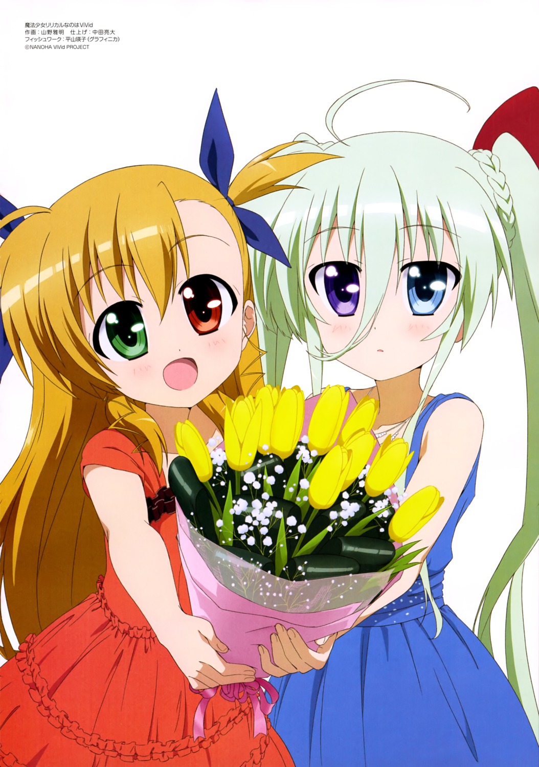dress, einhart_stratos, heterochromia, mahou_shoujo_lyrical_nanoha, mahou_shoujo_lyrical_nanoha_vivid, vivio, yamano_masaaki