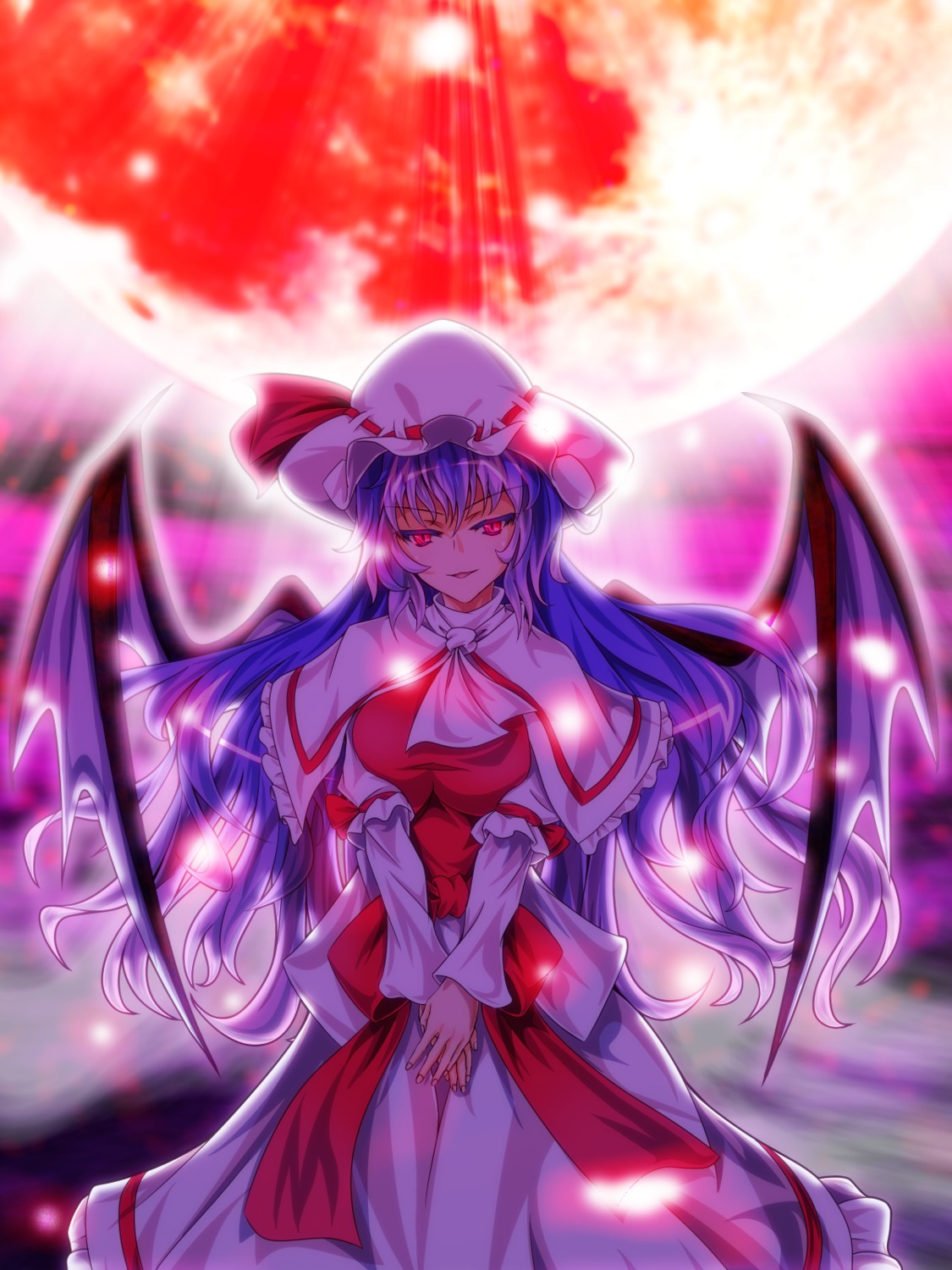 remilia_scarlet, touhou, wings, zephid