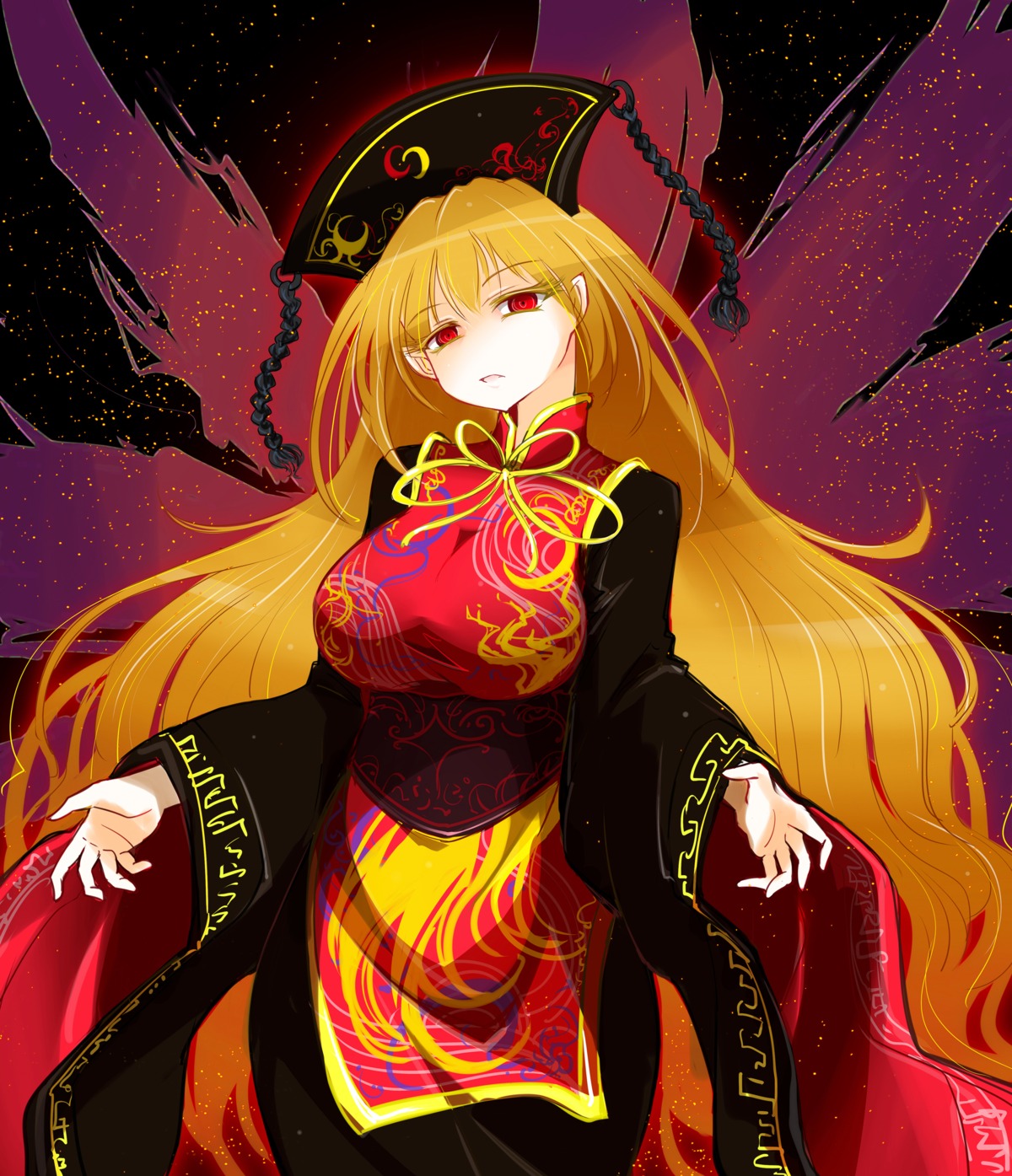 asian_clothes, junko, raptor7, touhou