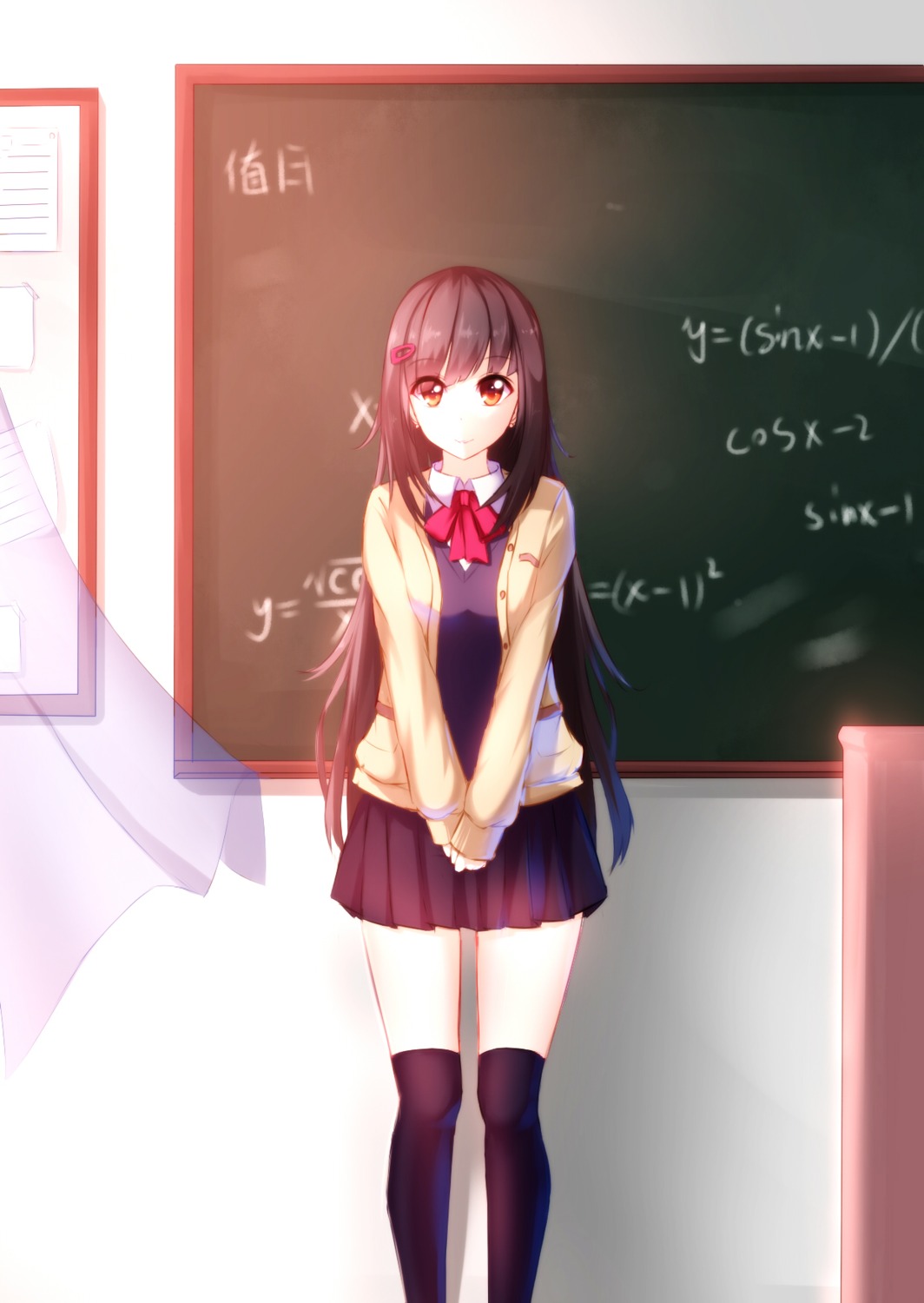 seifuku, thighhighs, violetsang