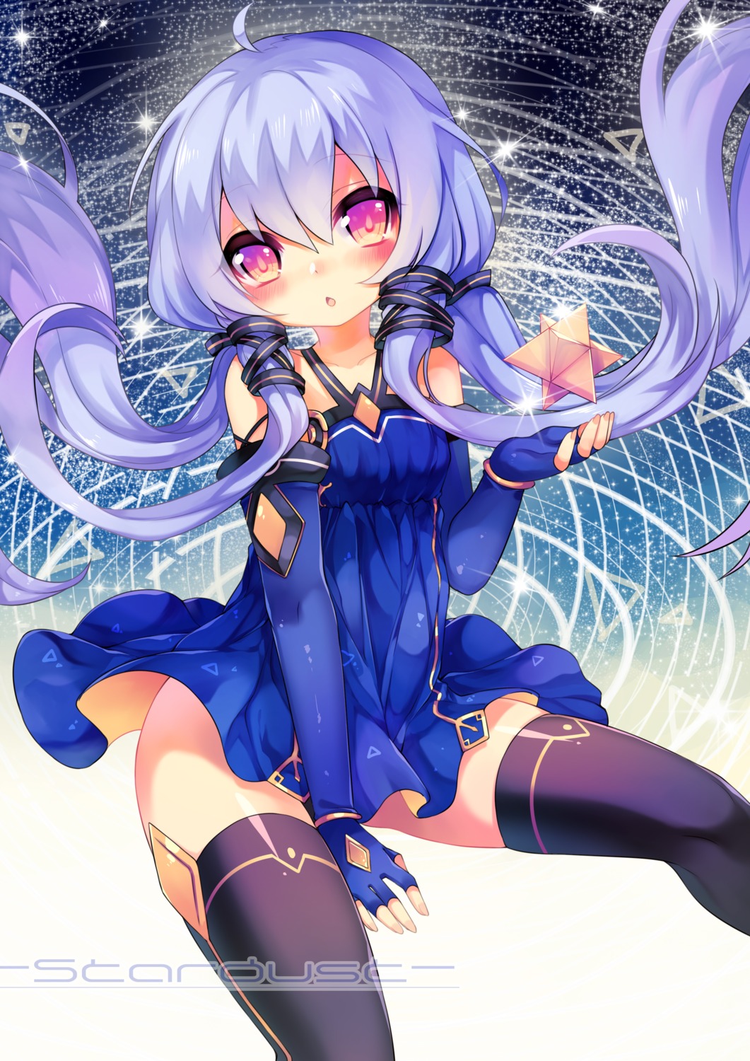 ao_jun, dress, stardust_(vocaloid), thighhighs, vocaloid