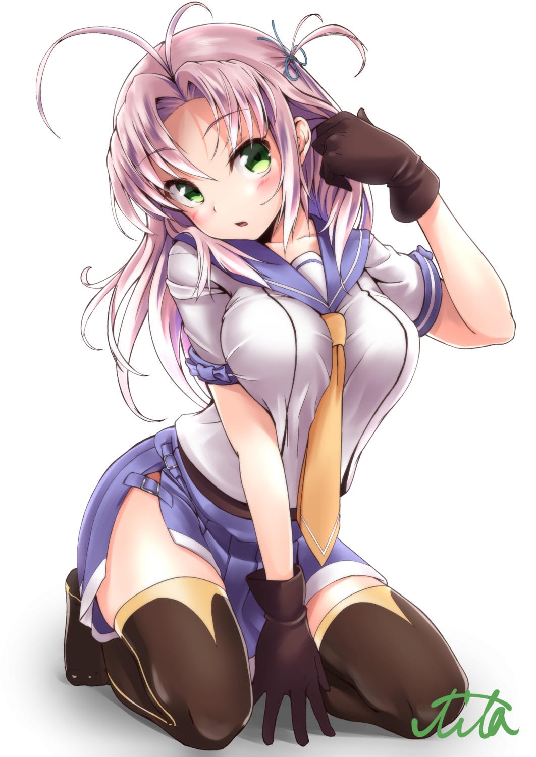 kantai_collection, kinugasa_(kancolle), seifuku, thighhighs, tita