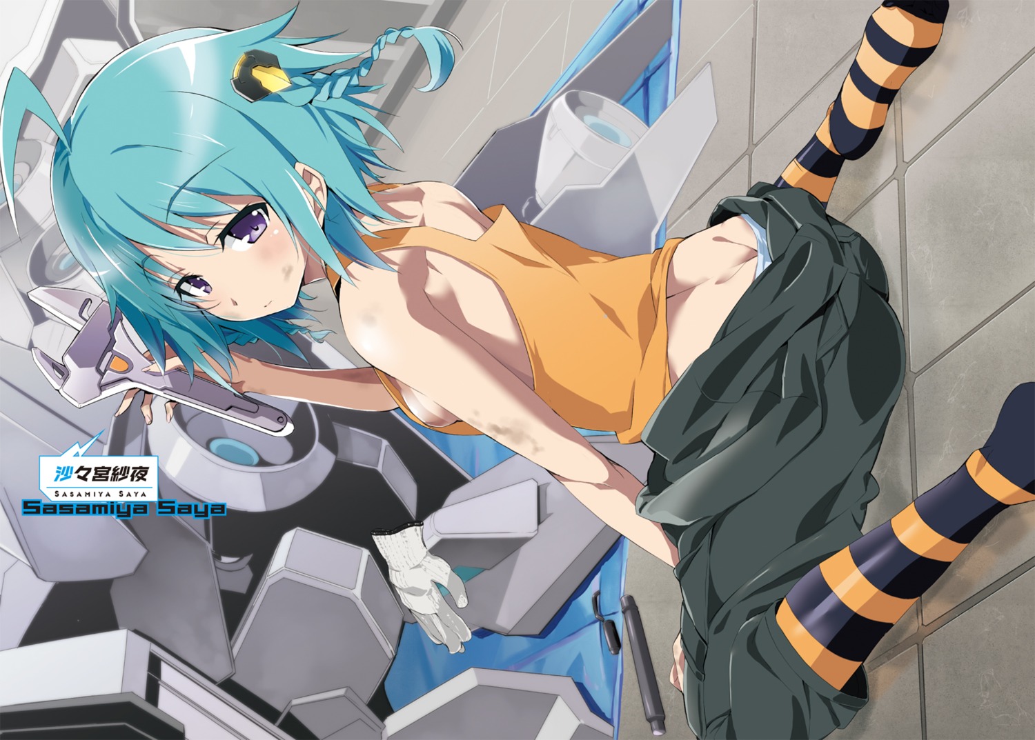 ass, gakusentoshi_asterisk, no_bra, okiura, pantsu, sasamiya_saya