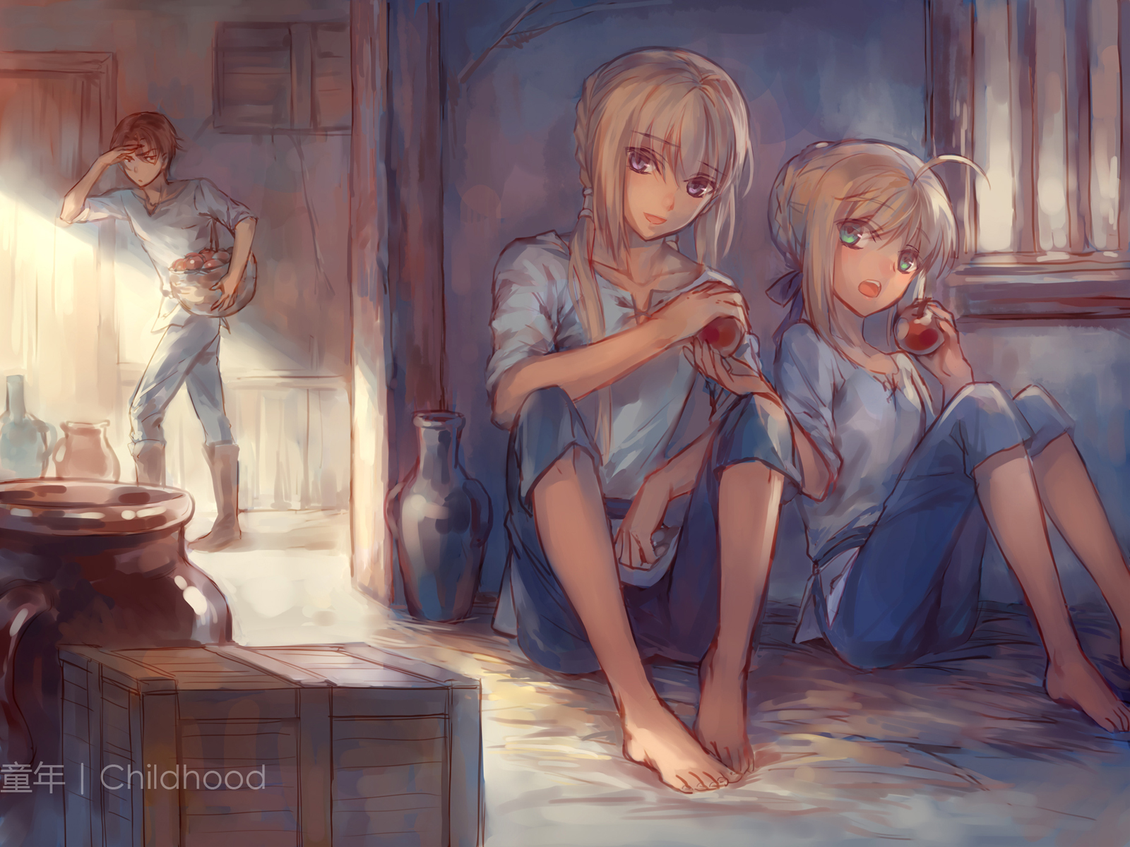artoria_pendragon_(fate), bedivere_(fate), fate/stay_night, kanmuri, type-moon, wallpaper