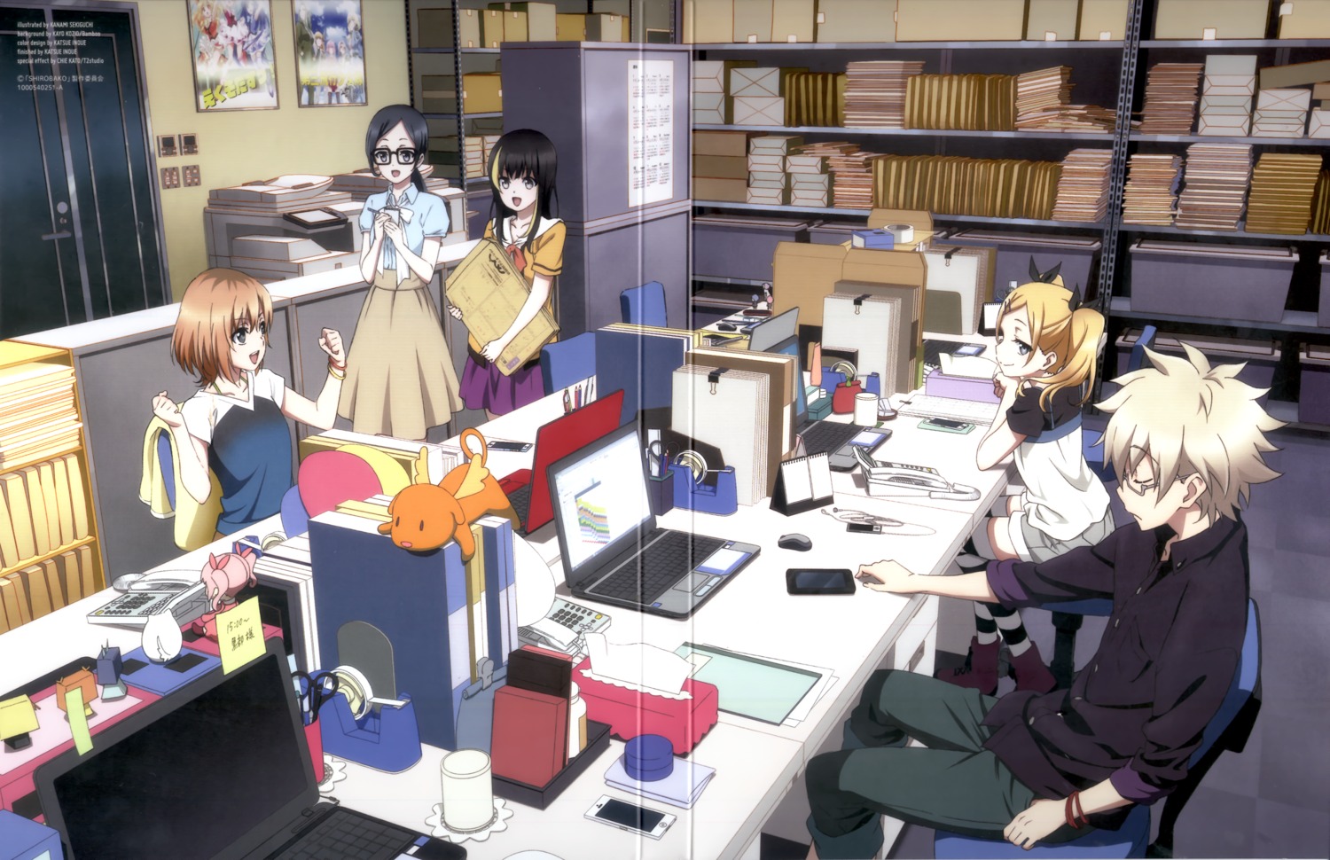 andou_tsubaki, crease, fixme, hiraoka_daisuke, megane, miyamori_aoi, satou_sara, seifuku