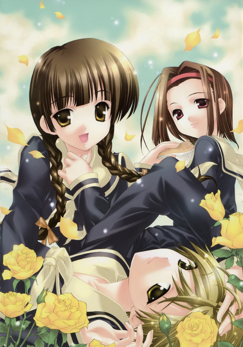 hasekura_rei, maria-sama_ga_miteru, seifuku, shimazu_yoshino, torii_eriko