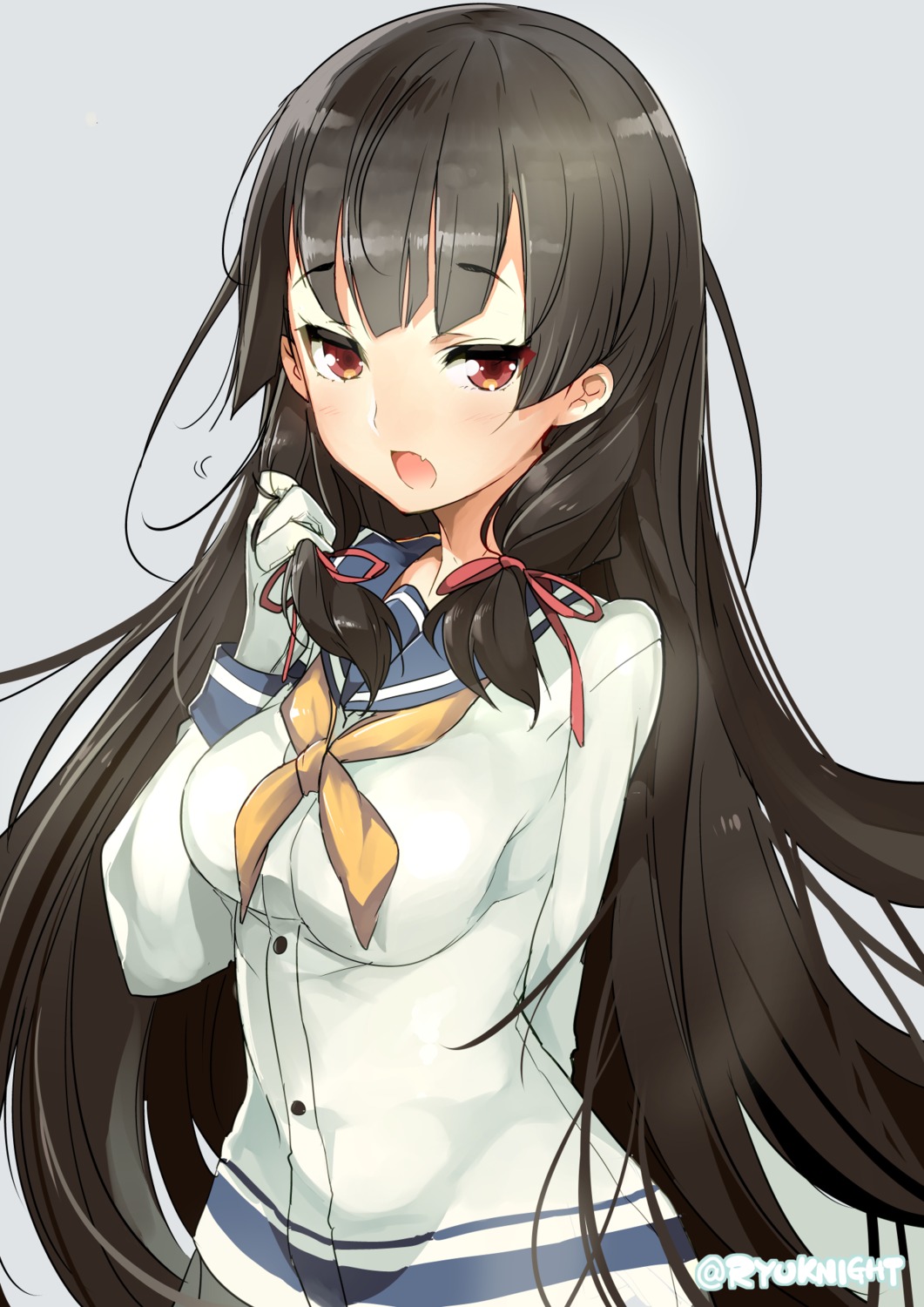 isokaze_(kancolle), kantai_collection, naitou_ryu, seifuku
