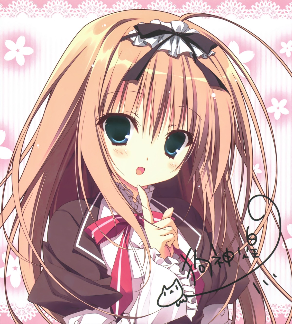 autographed, inugami_kira, majo_koi_nikki, nanno_alice, qoobrand, seifuku