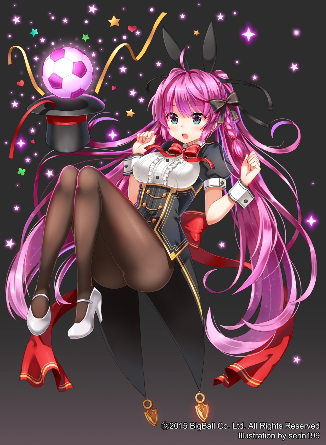 animal_ears, bunny_ears, heels, nopan, pantyhose, serin199, soccer, soccer_spirits