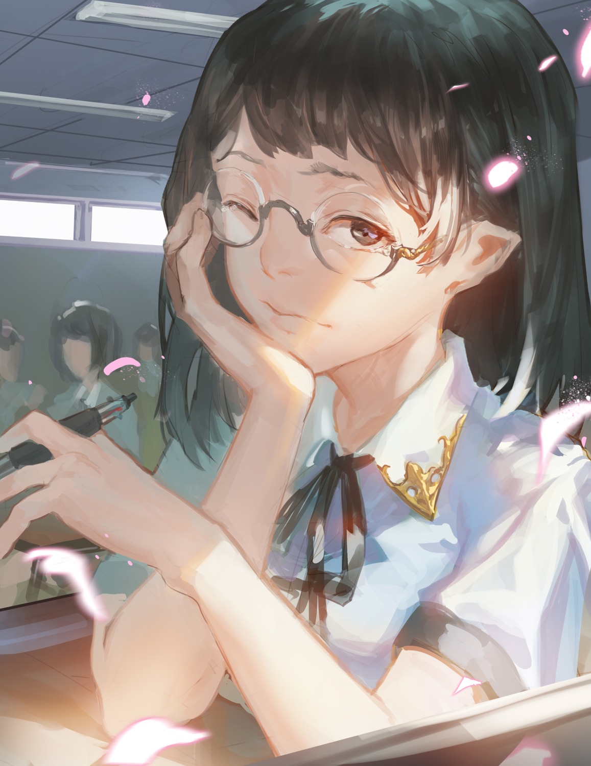 daible, megane, seifuku