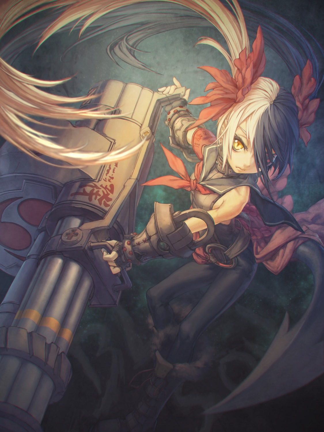 blade_&_soul, gun, no_bra, pohwaran, rotix