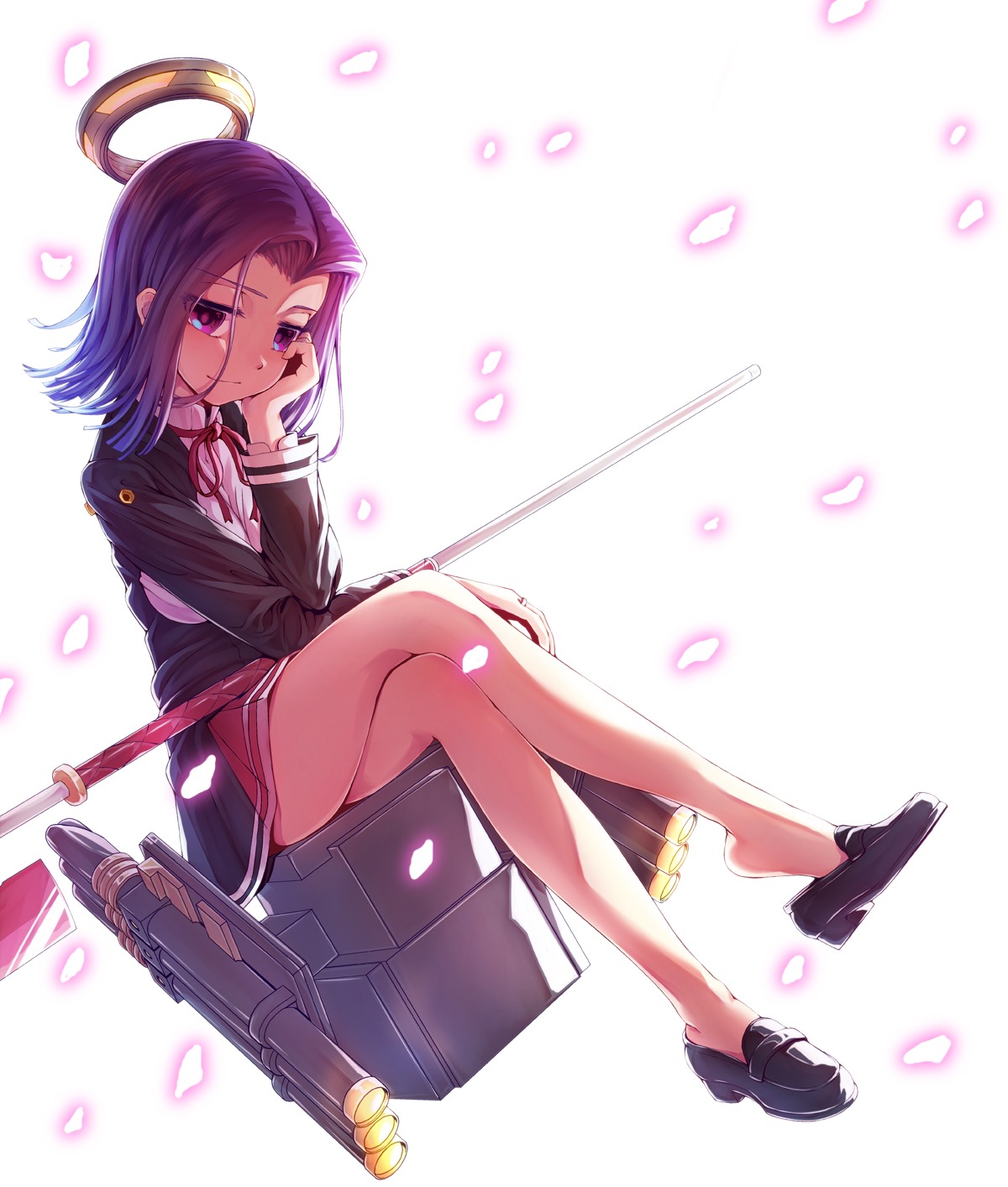 kantai_collection, mocha_(snowflake), seifuku, tatsuta_(kancolle), weapon
