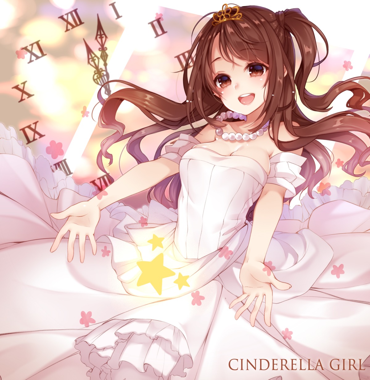cleavage, dress, sherypton, shimamura_uzuki, the_idolm@ster, the_idolm@ster_cinderella_girls
