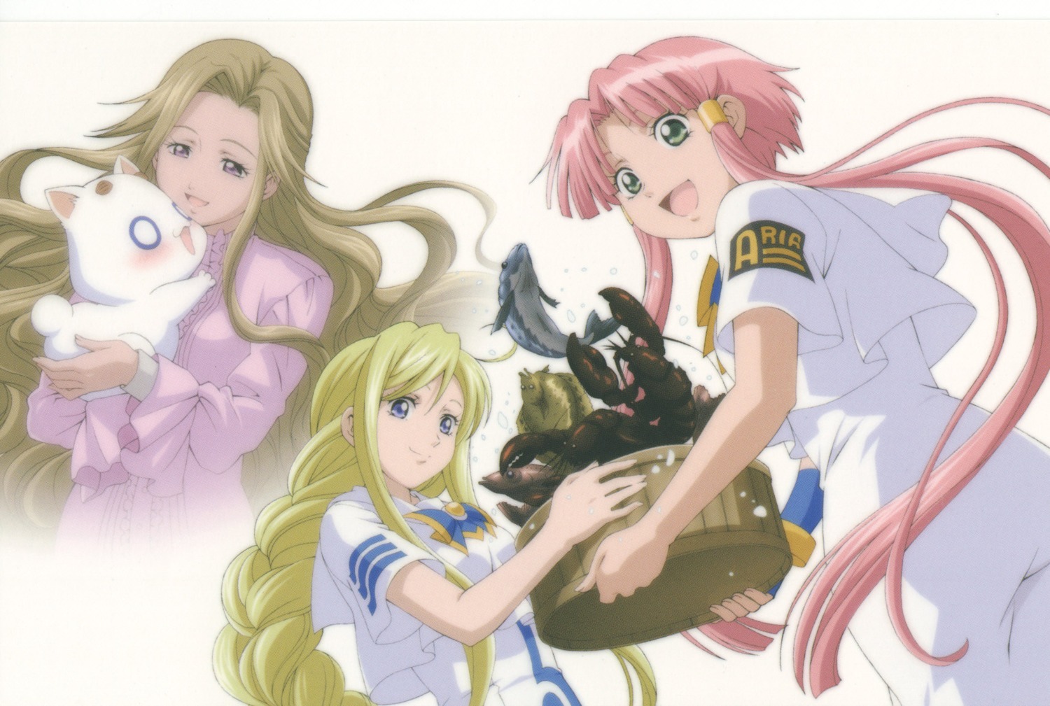 alicia_florence, ametsuchi_akino, aria, aria_the_origination, mizunashi_akari, president_aria, screening