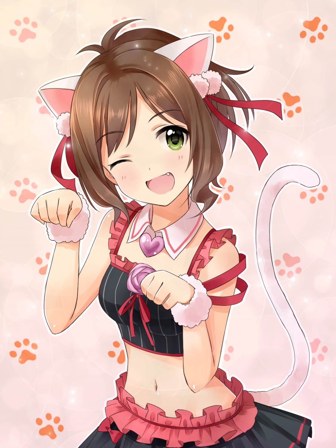 animal_ears, emicii, maekawa_miku, nekomimi, tail, the_idolm@ster, the_idolm@ster_cinderella_girls