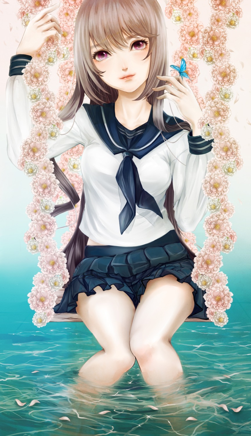seifuku, wet, yukimasa