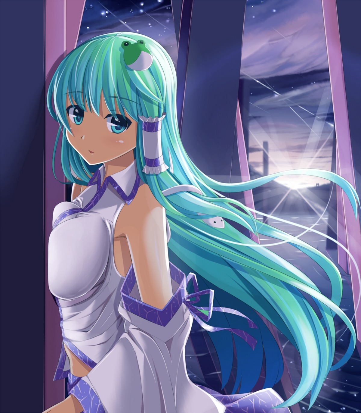 cafeore, kochiya_sanae, touhou