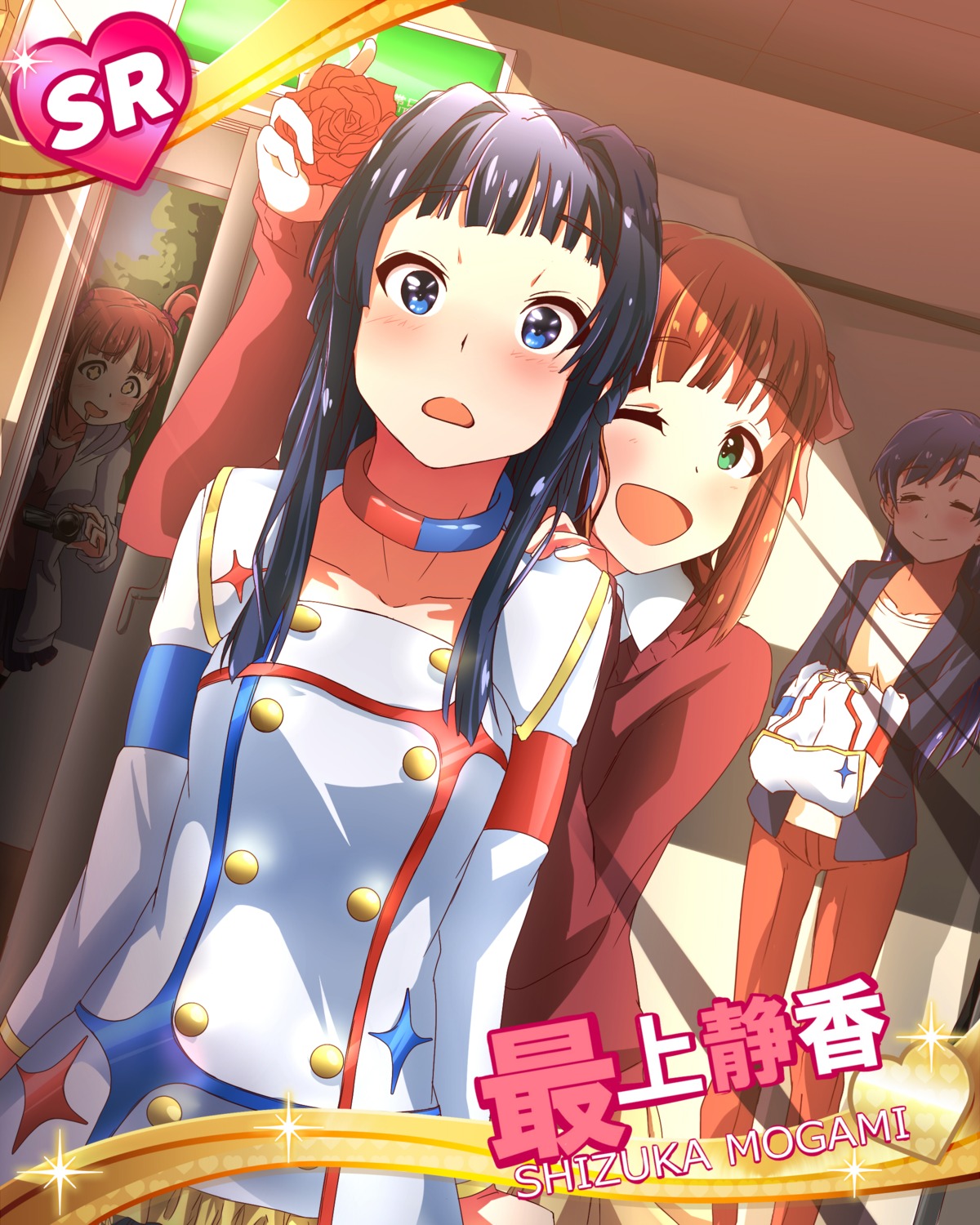amami_haruka, hisa_tsuki, kisaragi_chihaya, matsuda_arisa, mogami_shizuka, open_shirt, sweater, the_idolm@ster